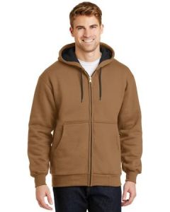 CornerStone - Heavyweight Full-Zip Hooded Sweatshirt with Thermal Lining.  CS620