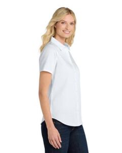 Port Authority Women's Short Sleeve SuperPro ReactTwill Shirt. LW809