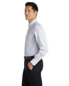 Port Authority Plaid Pattern Easy Care Shirt. S639