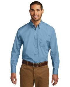 Port Authority Long Sleeve Carefree Poplin Shirt. W100