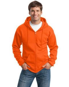 Port & Company Tall Essential Fleece Full-Zip Hooded Sweatshirt. PC90ZHT